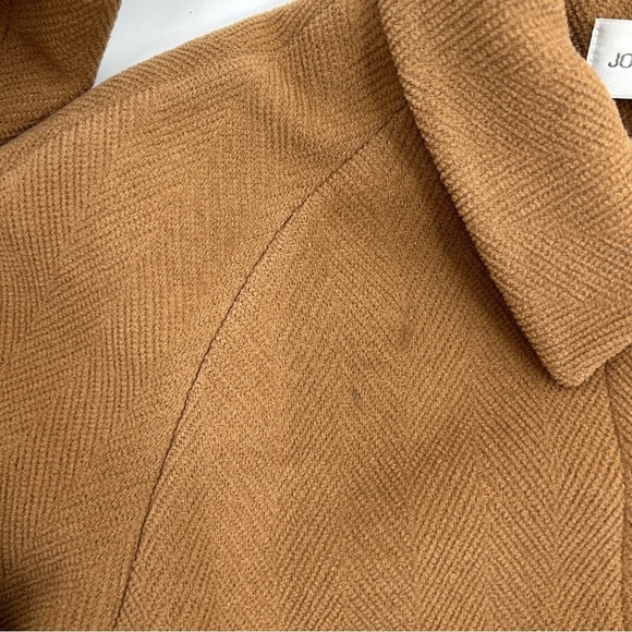 Jones New York Wool Blend Tan Pea Coat Size 14 - Picture 8 of 12